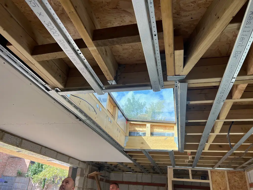 Structural refurbishment work with steel and timber framing